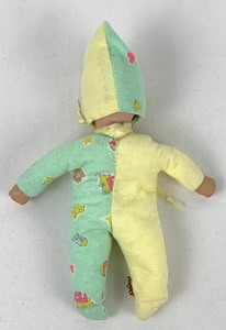 lot 20 image: Donna Rubert Bisque Head Infant Beanbag Doll by The Doll Artworks, 8 Tall, Mint Condition