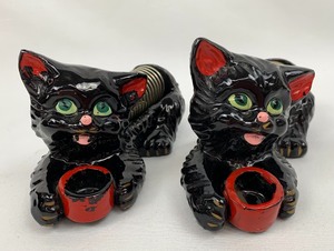 lot 34 image: Two Mid-Century Ceramic Cats
