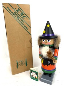 lot 52 image: E.M. Merck Halloween Witch Nutcracker, 9 Tall- Germany