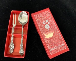 lot 33 image: Three Orrefors Vases and Swedish Canap Serving Set