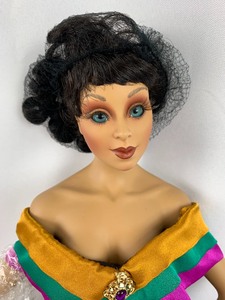 lot 164 image: Maryce Nicole Porcelain Doll - Mardi Gras, 20 Tall, New in Box