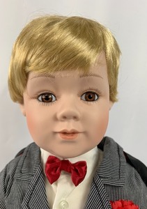 lot 168 image: William Tung Porcelain Doll - Alex (Magician), 23 Tall