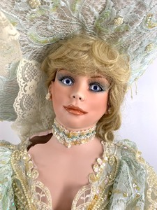 lot 185 image: Large Welden Museum of Fine Collectibles Porcelain Doll by Rustie - Skye, 42 Tall