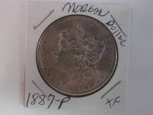lot 42 image: Morgan dollar coin