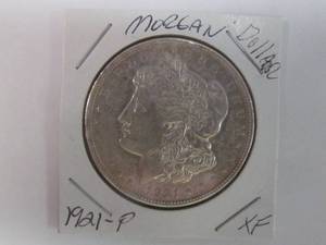 lot 40 image: Morgan dollar coin