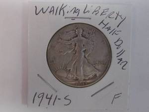 lot 43 image: Walking liberty half dollar