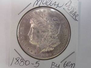 lot 37 image: Morgan dollar coin