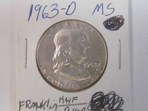 lot 28 image: Franklin half dollar