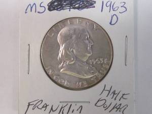 lot 29 image: Franklin half dollar