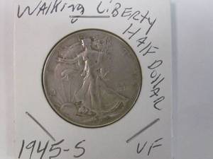 lot 17 image: Walking liberty half dollar