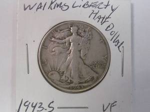 lot 23 image: Walking Liberty half dollar
