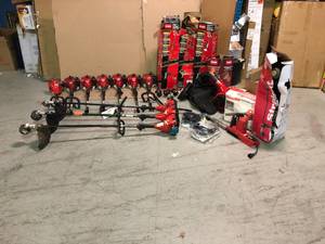 lot 10 image: Mix pallet of assorted gas string trimmers (Toro & Homelite) various models and conditions see all pictures