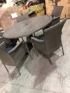 lot 16 image: patio table and chair set see all pictures