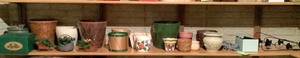 lot L049 image: Shelf Of Pots