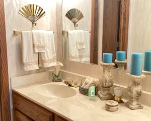 lot C134 image: Master Bathroom Sink Decorations