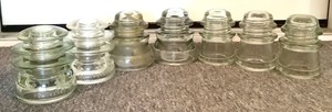 lot M517 image: Antique Glass Insulators