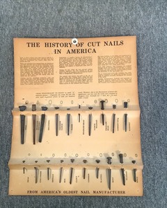 lot M515 image: History Of Cut Nails In America