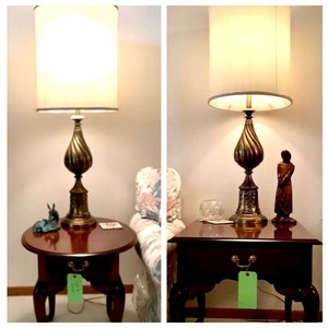 lot B009 image: Cherry Finished Side Tables