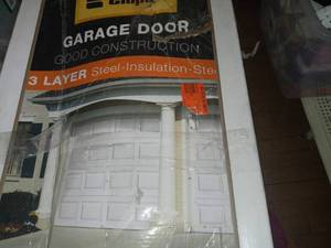 lot 23 image: Classic Collection 8 ft. x 7 ft. 6.5 R-Value Insulated White Garage Door by Clopay - set of 2 - see pictures