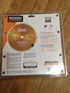 lot 49 image: 10 in. Glass Tile Blade by RIDGID- not used - see pictures