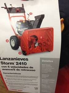 lot 53 image: 24 in. 208 cc Two-Stage Gas Snow Blower with Electric Start Self Propelled by Troy-Bilt- not tested -see pictures