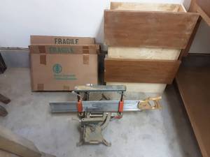lot 47 image: Sears Craftsman Miter Box & Assorted Cabinet Hardware