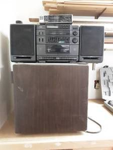 lot 48 image: Kenmore Mini Frig & RCA Stereo & TV