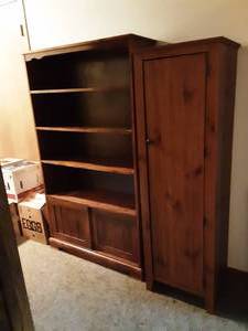 lot 109 image: 1-Book Shelf, 1-Cabinet, Boxes Of Books