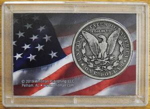 1891 CC Carson City Morgan Dollar VG Very Good Condition in patriotic case - good value