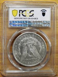 1879 CC Carson City Morgan Dollar GRADED PCGS Genuine Harshly Cleaned - AU Detail shows stunning detail