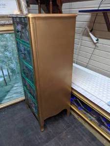 lot 101 image: Vintage Painted Lingerie Chest