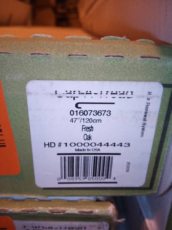 Fresh OakElk Wood 47 in. Length x 12-18 in. Deep x 1-1116 in. Height Vinyl to Cover Stairs 1 in. Thick by Cap A Tread (3 Boxes)