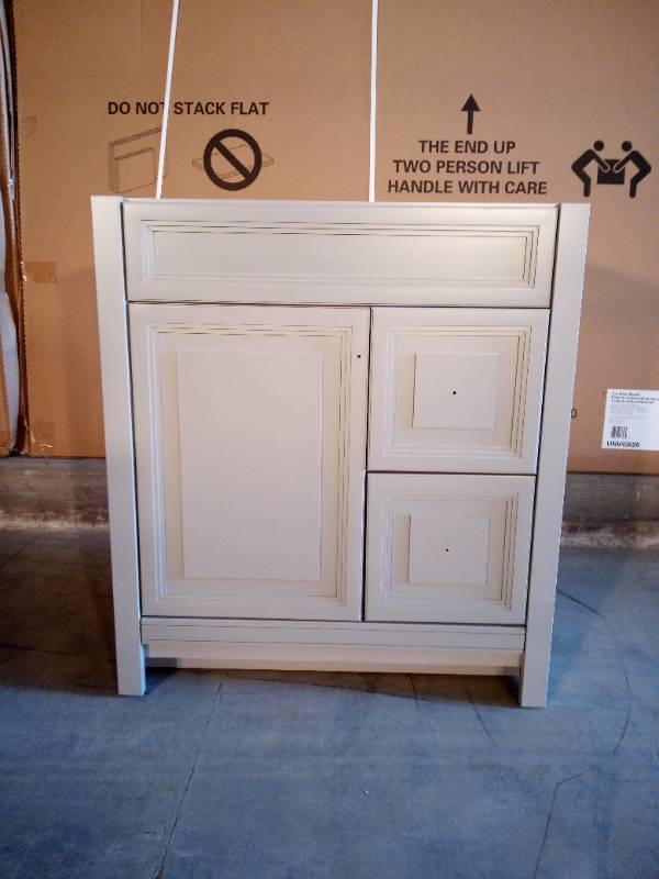 Brinkhill 30 in. W x 21.65 in. D x 34 in. H Bath Vanity Cabinet Only in Sterling Gray