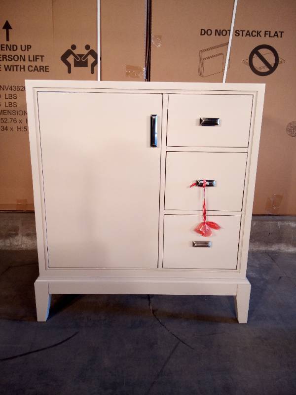Shaelyn 30 in. W x 21.75 in. D Vanity Cabinet Only in Rainy Day