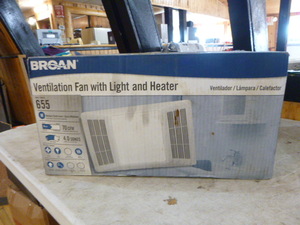 New Broan Ventilation Fan with Light and Heater