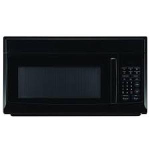 lot 10 image: 1.6 cu. ft. Over the Range Microwave in Black by Unbranded- open box not used- not tested - see pictures