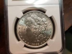1898 MORGAN SILVER DOLLAR MS64 NGC