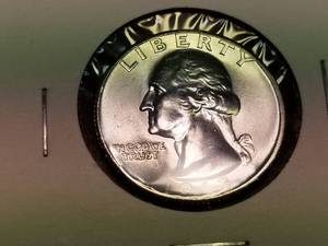 1963 WASHINGTON QUARTER BU-UNC