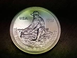 1 TROY OZ. .999 FINE SILVER ENGELHARD THE AMERICAN PROSPECTOR