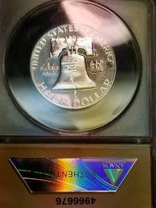 1961 PROOF FRANKLIN HALF DOLLAR PF67 ANACS