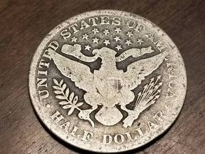 1902 BARBER SILVER HALF DOLLAR