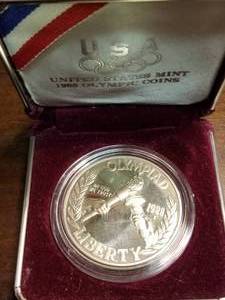 1988-S PROOF US OLYMPIC SILVER DOLLAR IN AIRTITE