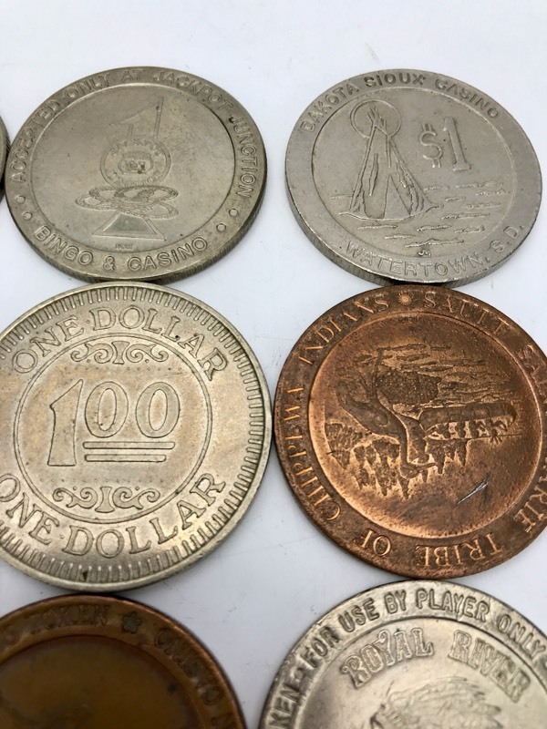 lot 6 image: Vintage - Tribal Casino Coins