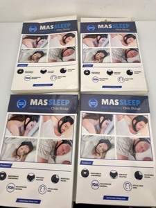 lot 11 image: MasSleep - Anti-Snoring Chin Strap (4 Pack)