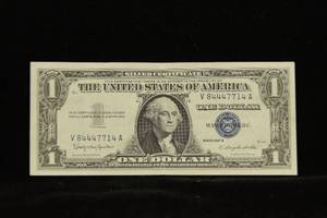 1957 B Blue Seal $1 Silver Certificate