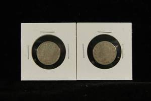 (2) Liberty Head Nickel Coins
