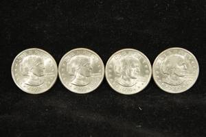 (4) 1979 Susan B Anthony $1 Coins