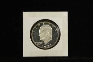 1971-S 40% Silver Eisenhower Proof Dollar Coin