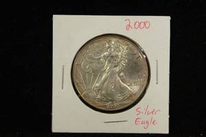 2000-P Silver Eagle Dollar Coin