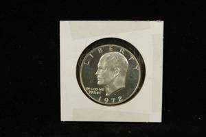 1972-S 40% Silver Eisenhower Proof Dollar Coin